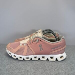 On Running Shoes Cloud 2.0 Womens Size 7.5 Pink Sand Low Top Athletic Sneakers